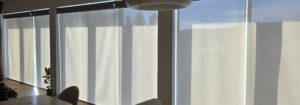 Custom roller blinds installed in a Christchurch home for privacy, shade and light control